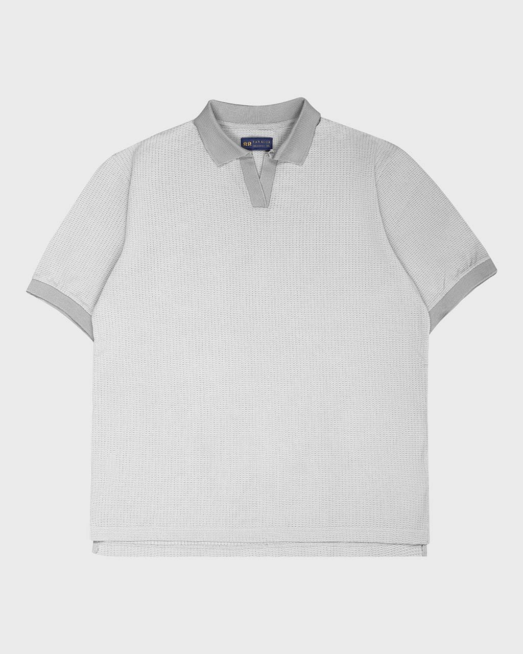 تیشرت بیسکوئیتی ژاکارد یقه کشویی 1451